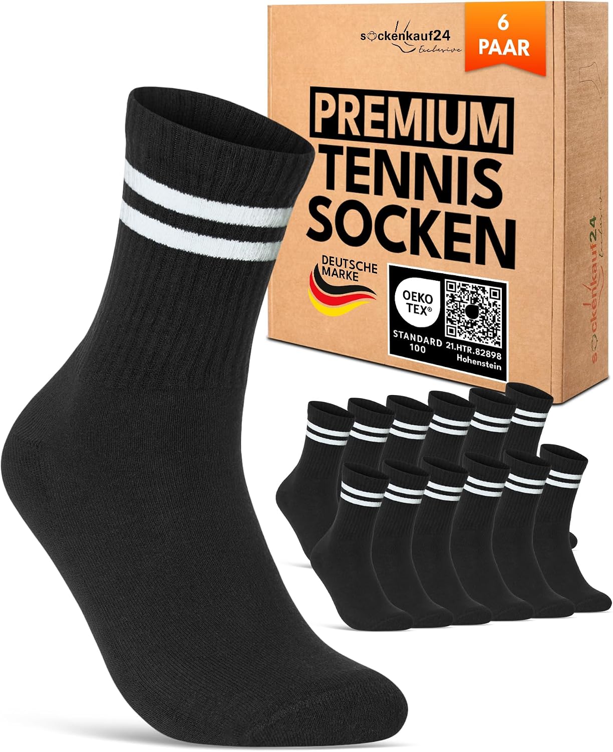 Sportsocken – für Damen, halbhoch, atmungsaktiv, aus Baumwolle